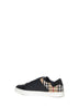 Stevie check canvas and leather sneakers by Burberry