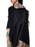 Reversible Check Wool Cape