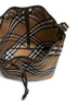 Beige medium Check bucket bag