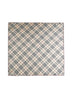 Check print silk scarf