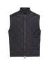 Black quilted nylon vest