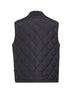 Black quilted nylon vest