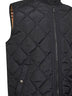 Black quilted nylon vest