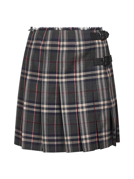 Multicolor Check wool mini kilt