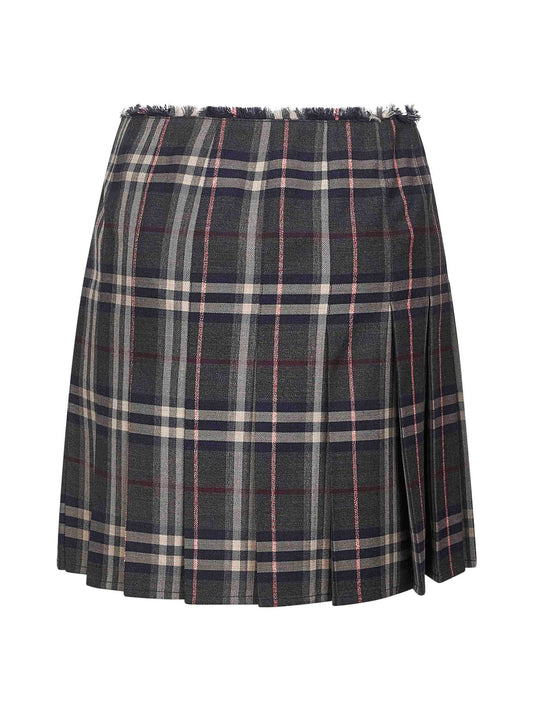 Multicolor Check wool mini kilt