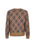 Cardigan in maglia Check beige<BR/>