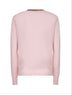 Pink wool Check trim cardigan