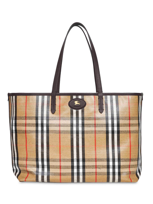 Beige Highlands medium tote bag