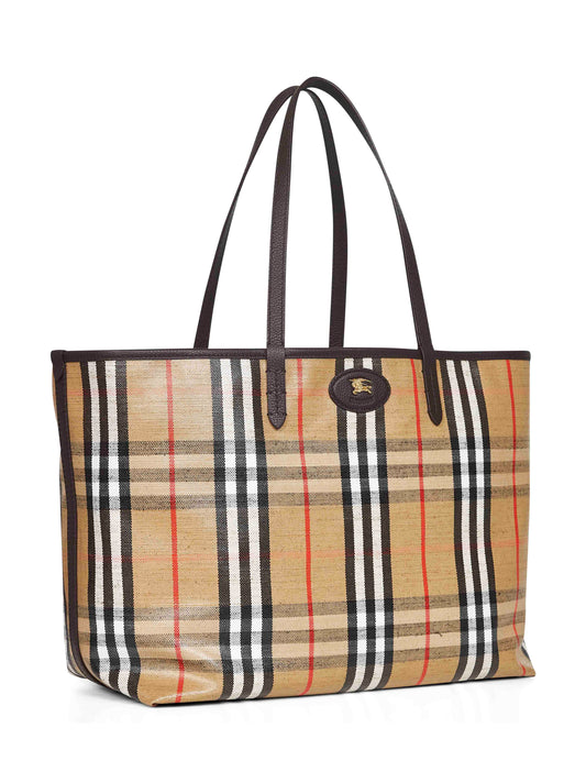 Beige Highlands medium tote bag
