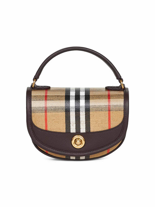 Beige Highlands mini crossbody bag