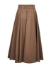 Gonna midi trench in Gabardine