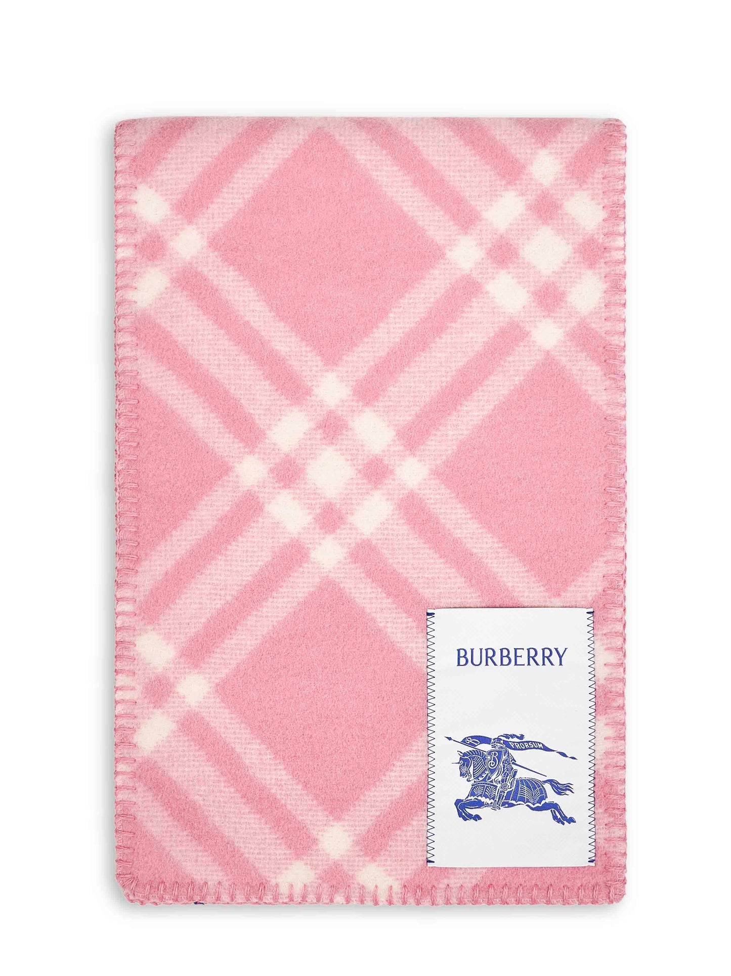 Sciarpa in lana Check rosa