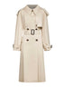 Beige gabardine Fitzrovia long trench coat