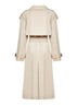 Beige gabardine Fitzrovia long trench coat