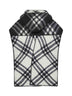 Sciarpa con cappuccio in lana Check nera