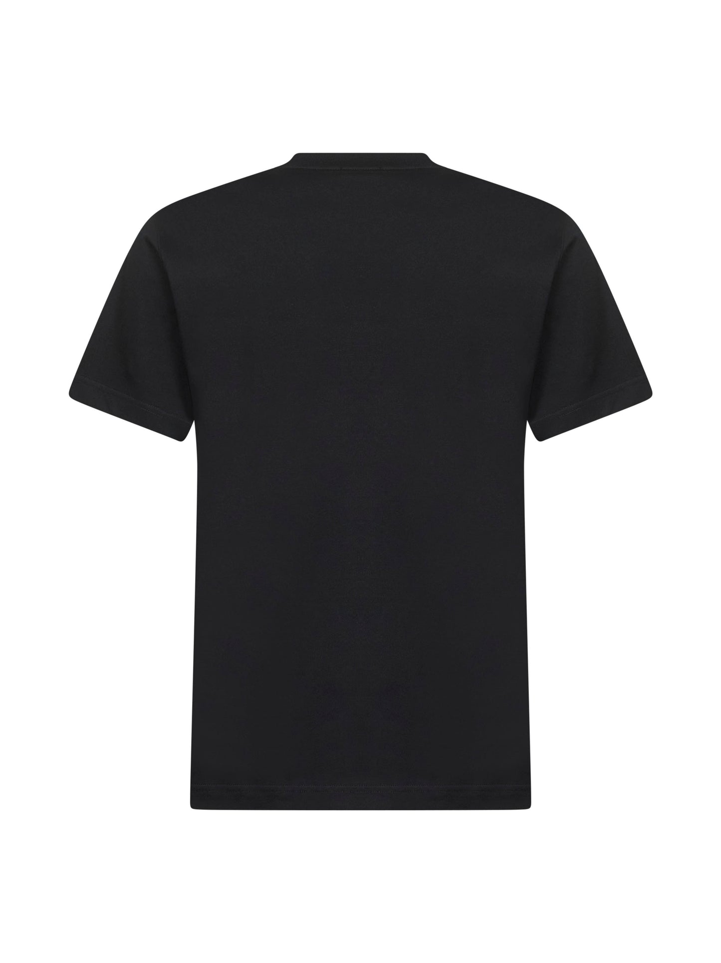 T-shirt in cotone nero con EKD Check