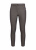 Pantaloni Jodhpur in cotone stretch spigato marrone