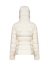 Ivory Clair Tonal Label hooded jacket