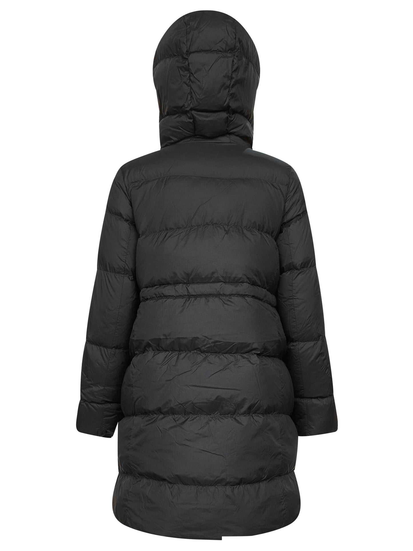 Giaccone con cappuccio Montgomery Tonal Label nero