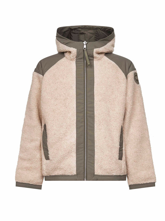 Bomber reversibile Alberni in pile beige