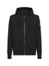 Felpa con zip e con cappuccio Huron nera