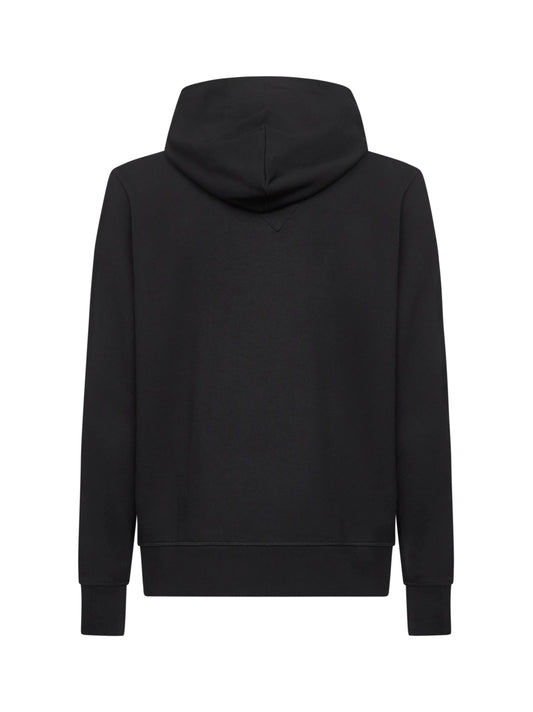 Felpa con zip e con cappuccio Huron nera
