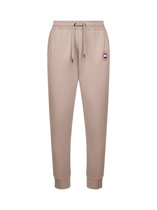 Pantaloni sportivi Huron in cotone beige