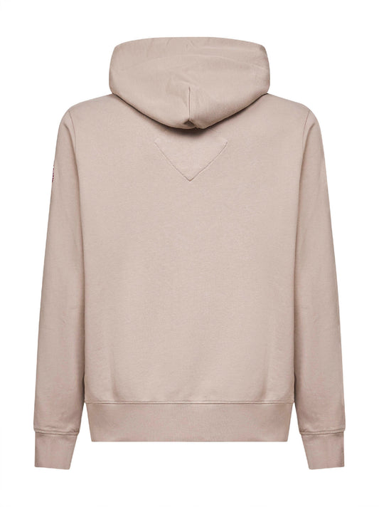 Felpa con cappuccio Huron in cotone beige