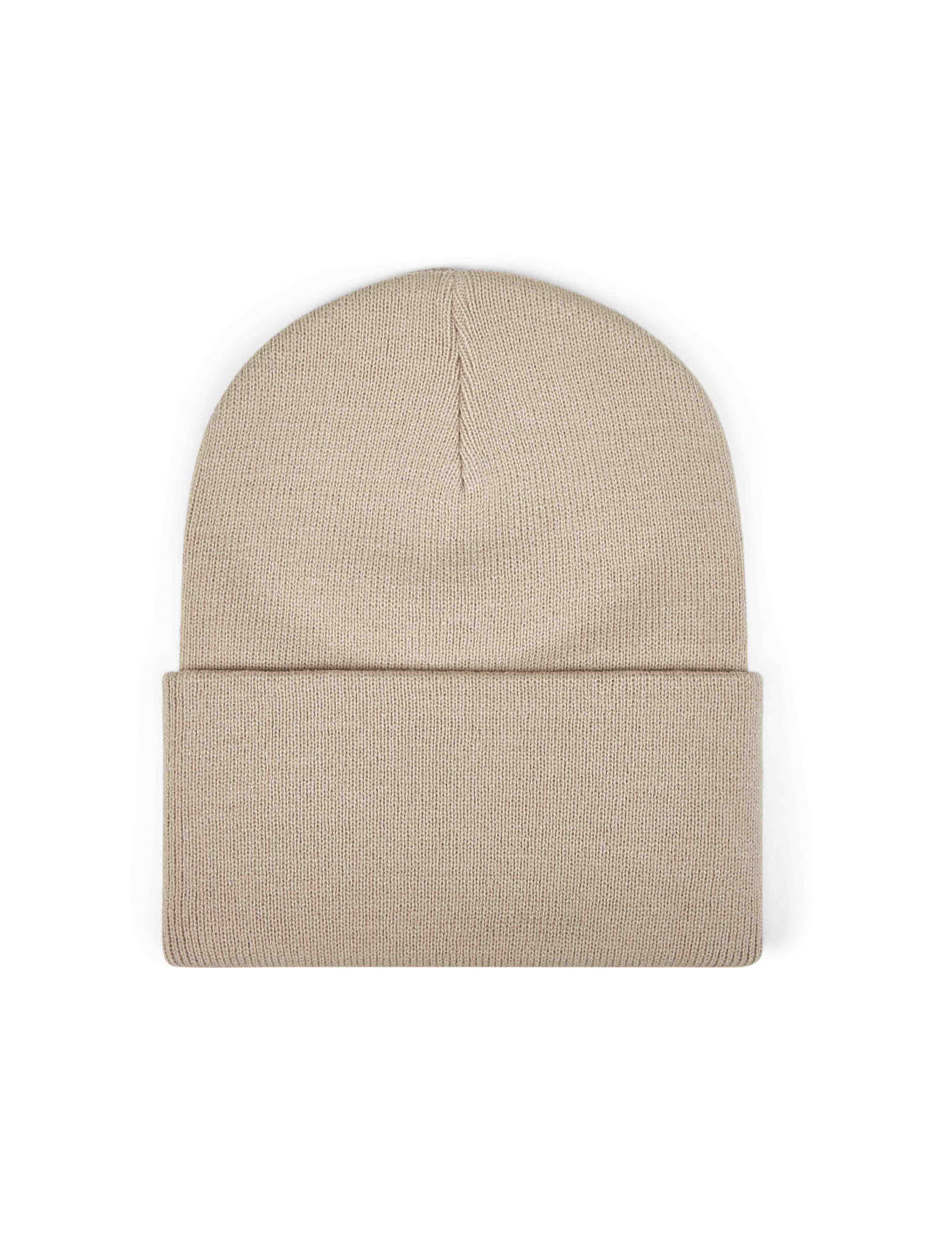 Beige Acrylic Watch beanie