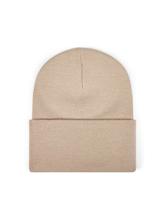 Beige Acrylic Watch beanie