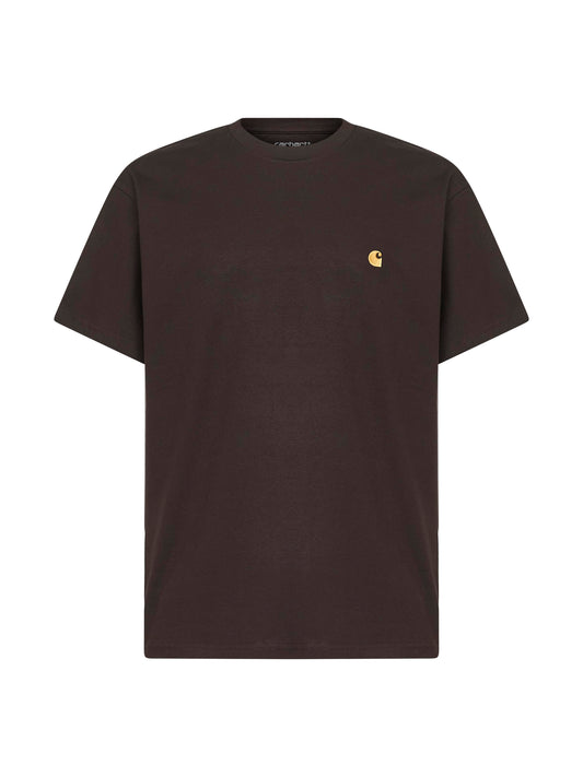 Brown jersey S/S Chase T-shirt<BR/>