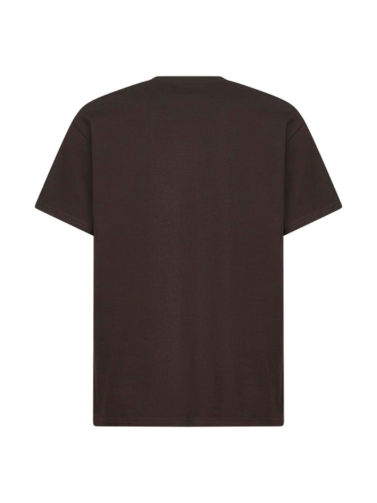 Brown jersey S/S Chase T-shirt<BR/>