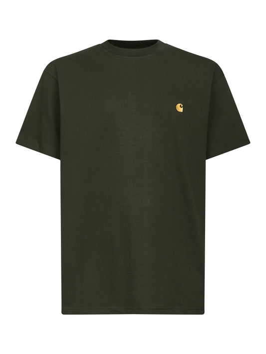 Olive jersey S/S Chase T-shirt<BR/>