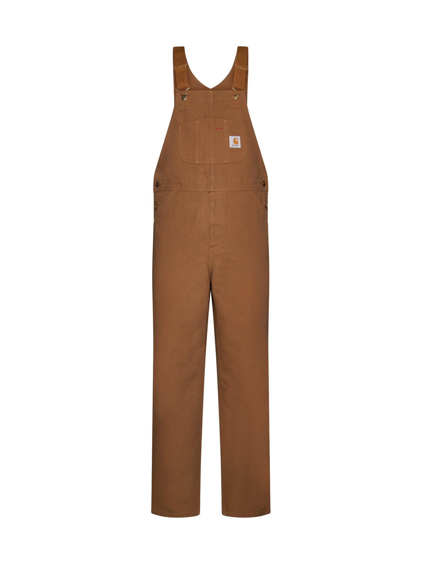 Bib straight canvas overalls