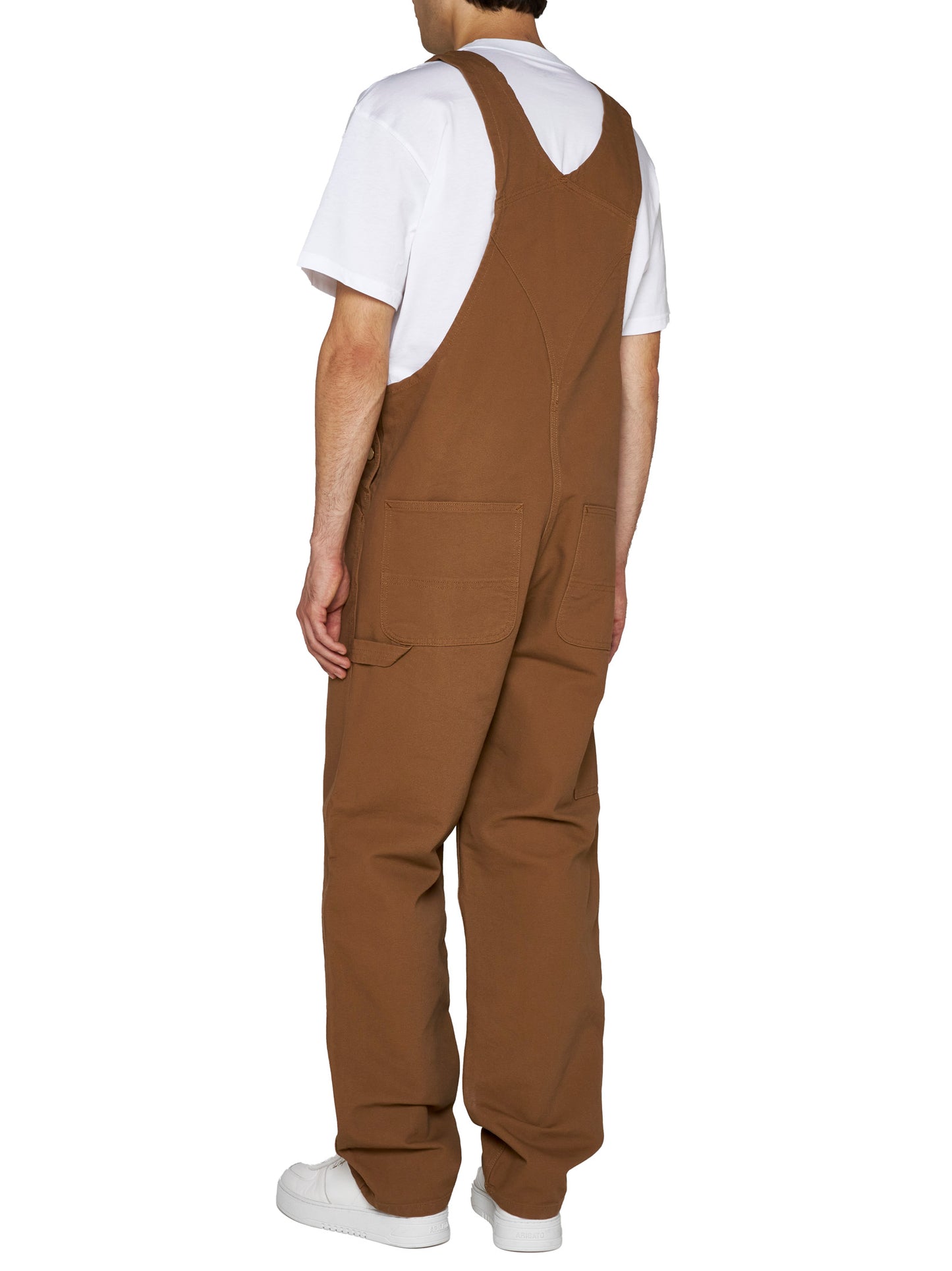 Bib straight canvas overalls