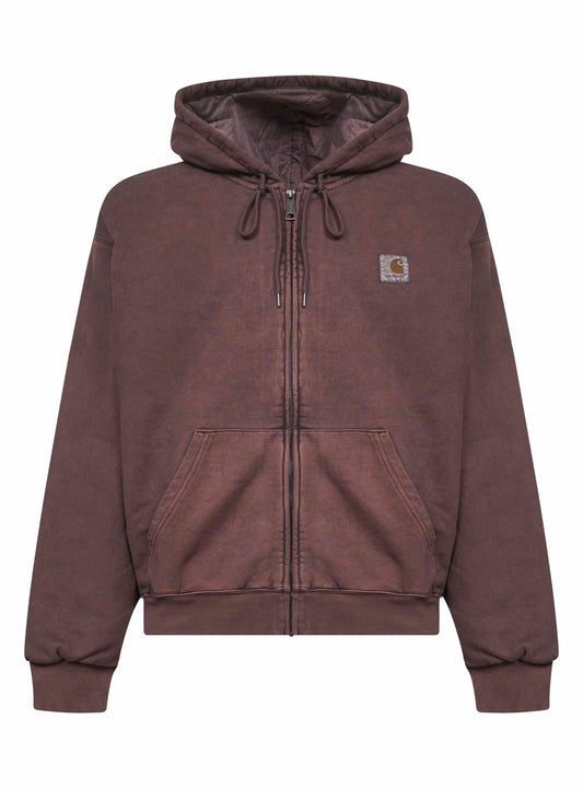 Brown Hooded Vista Jacket zip-up hoodie