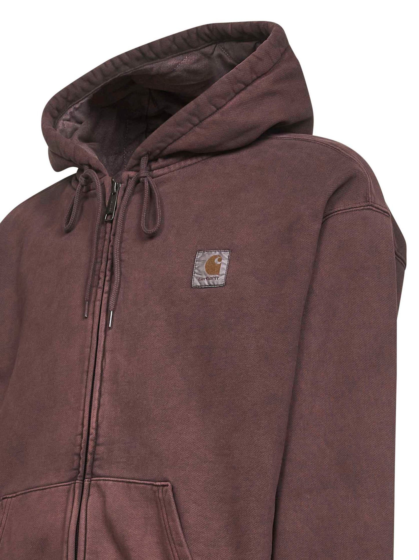Brown Hooded Vista Jacket zip-up hoodie
