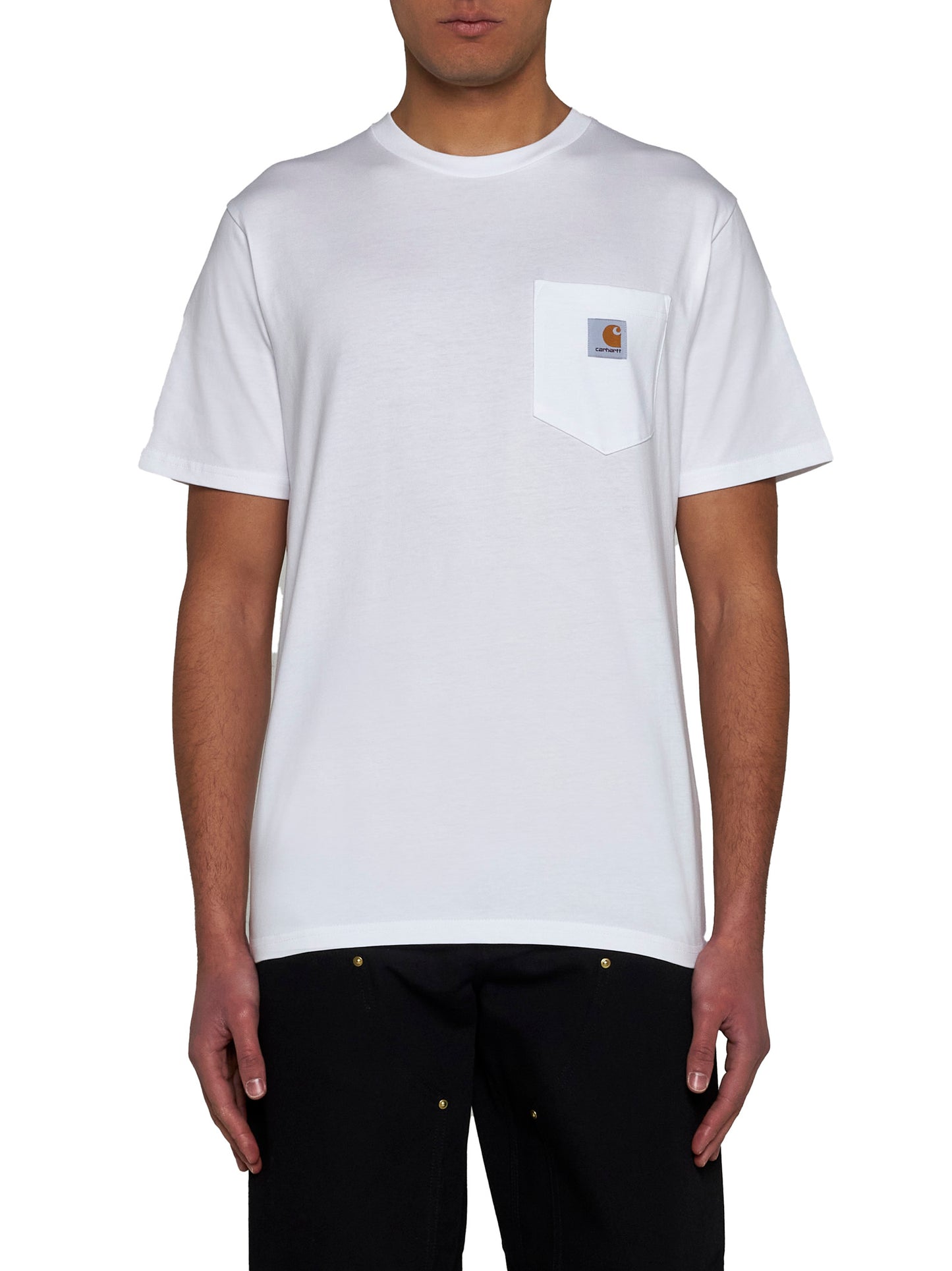 Chest-pocket cotton t-shirt