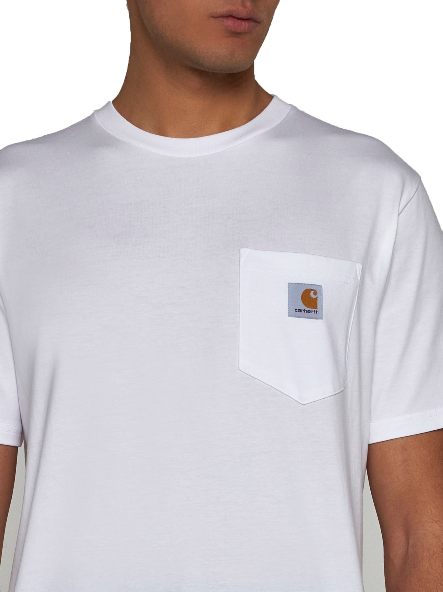 Chest-pocket cotton t-shirt