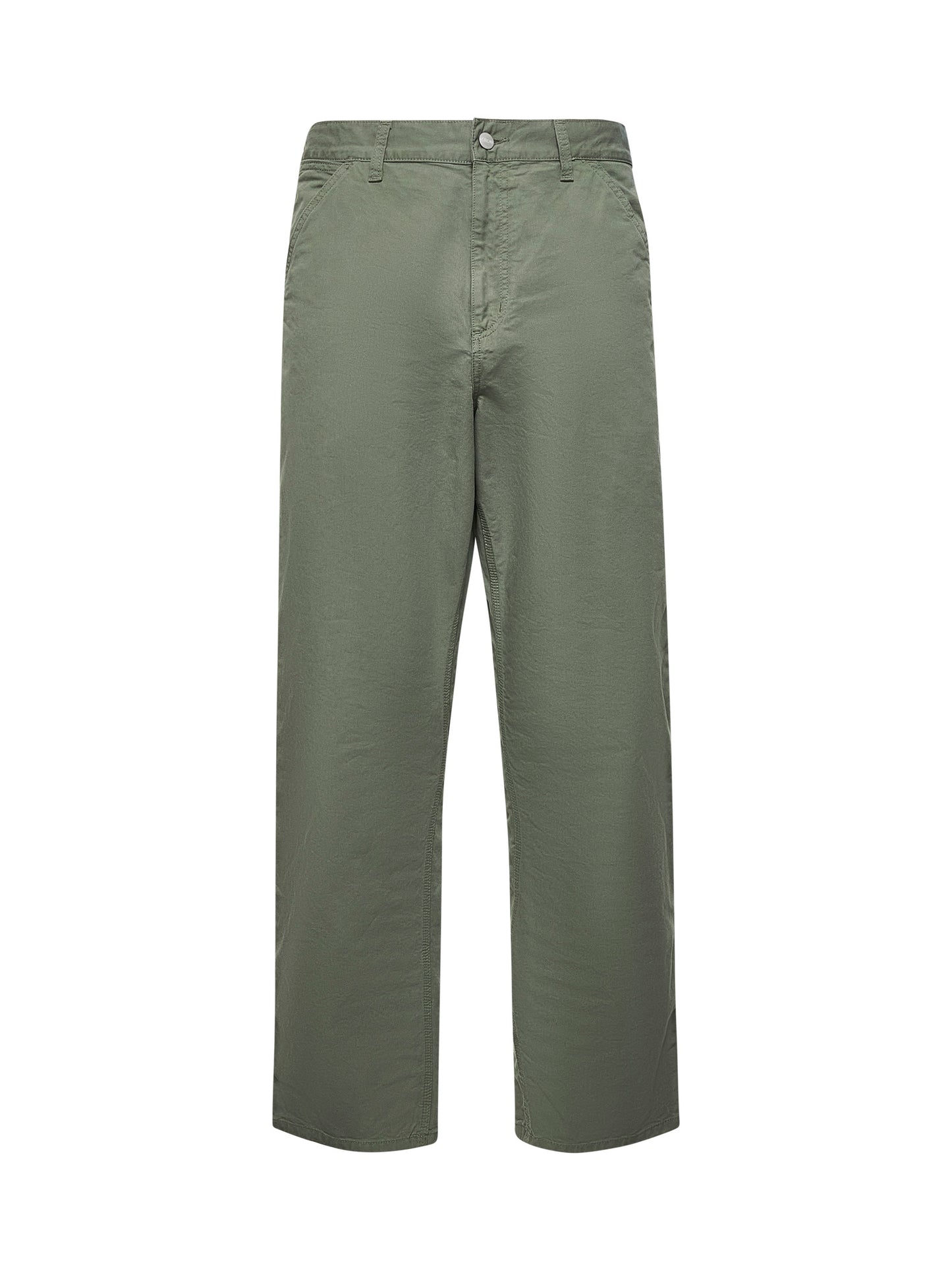 Green cotton Single Knee pants
