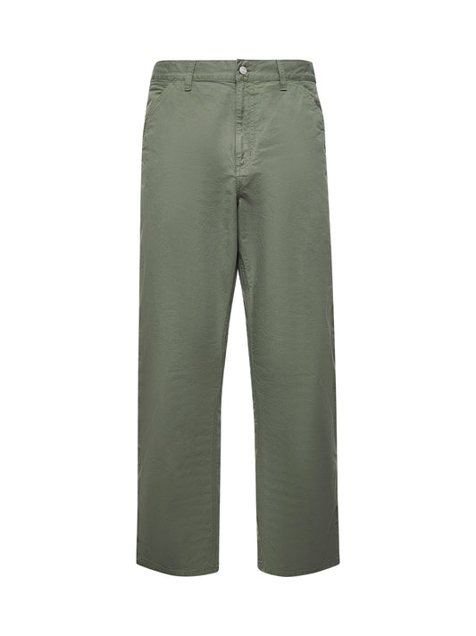 Green cotton Single Knee pants