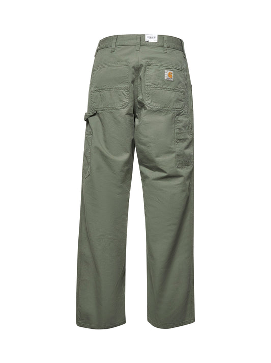 Green cotton Single Knee pants