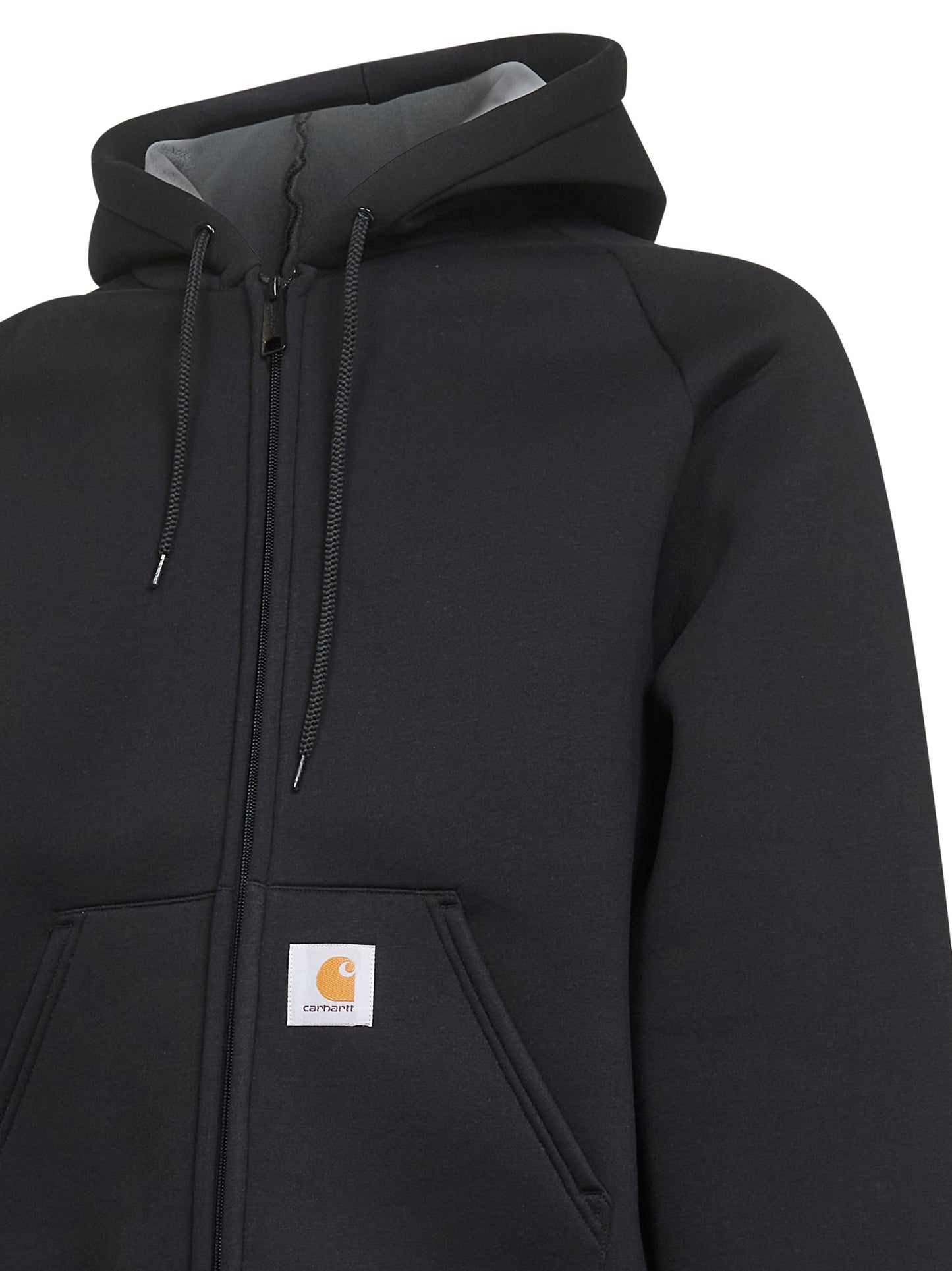 Black Car-Lux Hooded Jacket zip-up hoodie