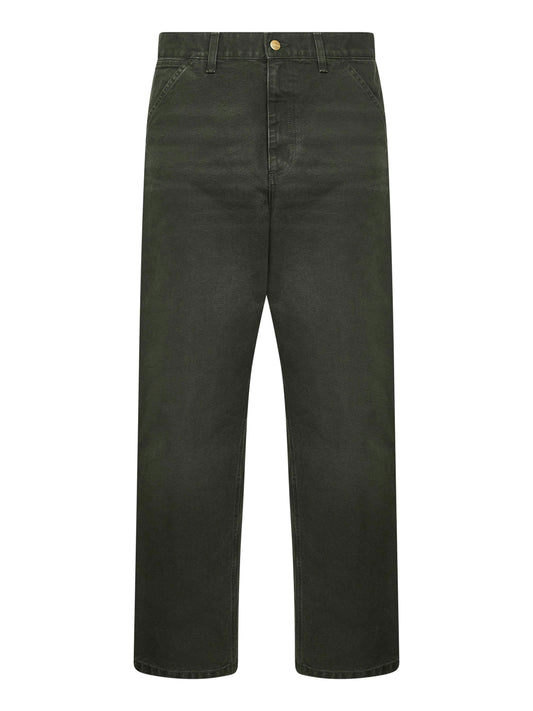 Pantaloni Single Knee verdi