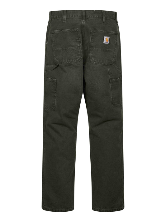 Pantaloni Single Knee verdi