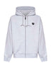 Grey Hooded Heart II Hartt zip-up hoodie