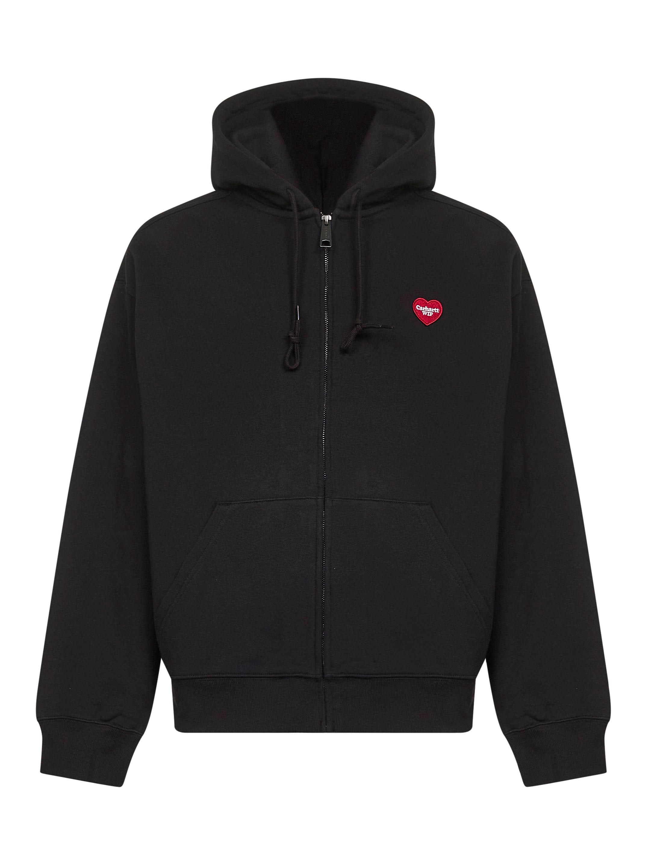 Black Hooded Heart II Hartt zip-up hoodie – Daniello.com