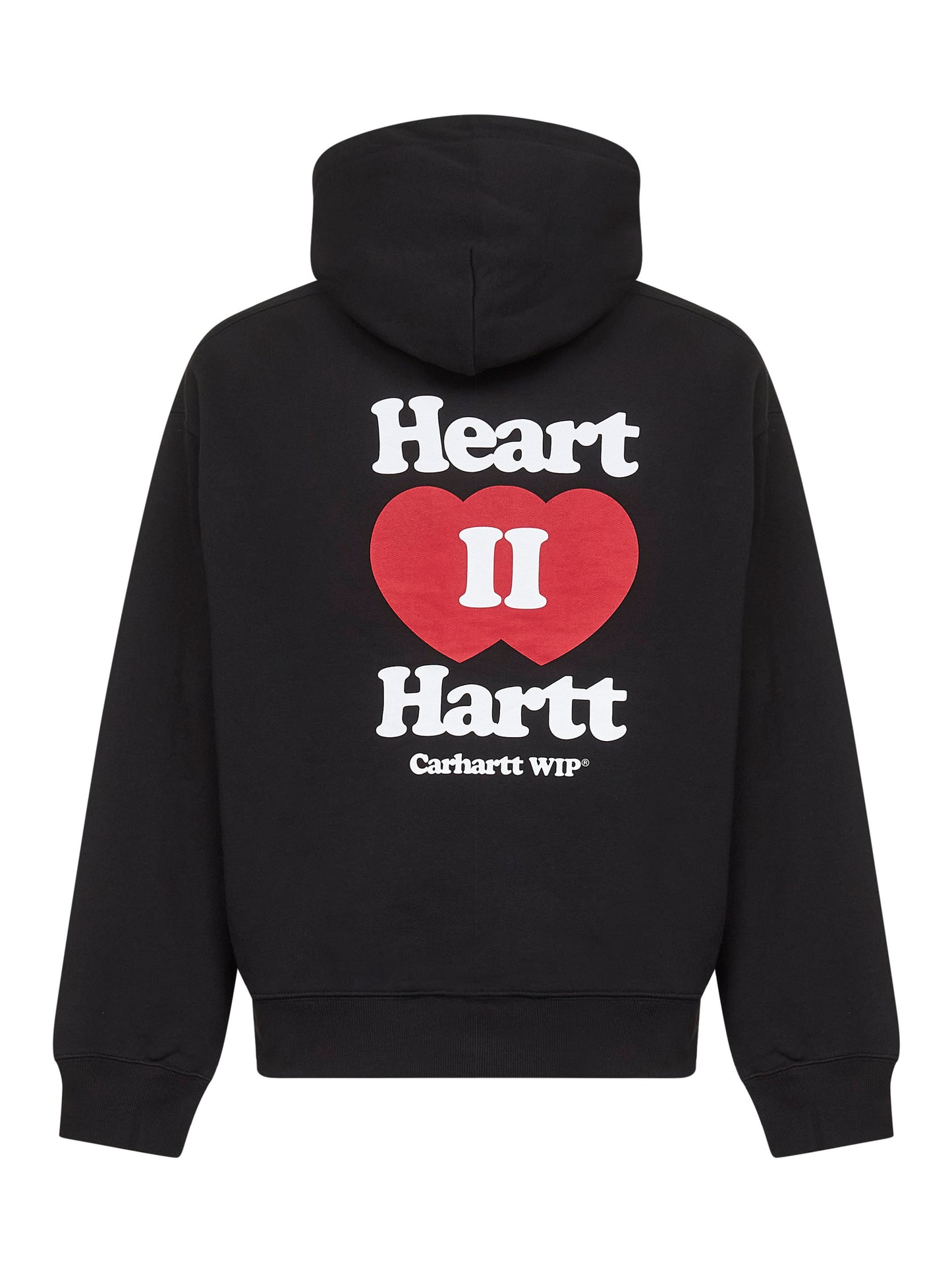 Black Hooded Heart II Hartt zip-up hoodie