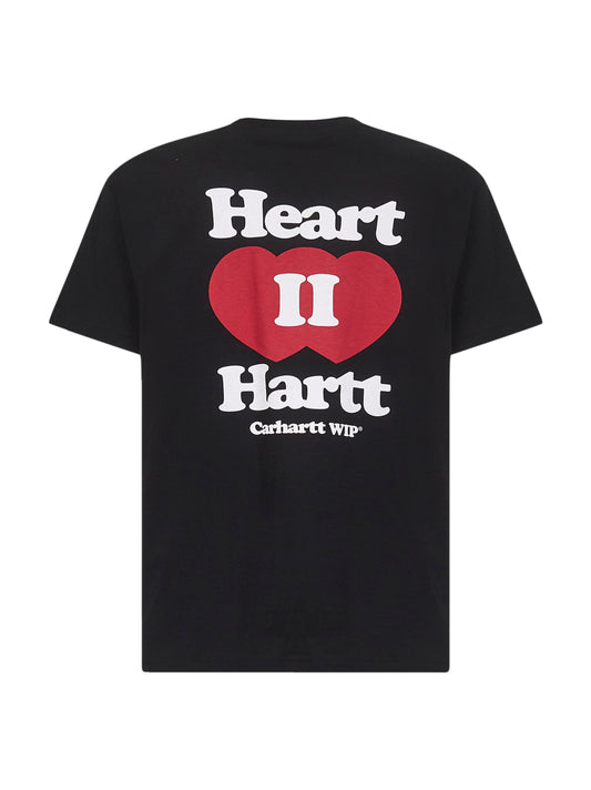 Black jersey S/S Heart II Hartt T-shirt