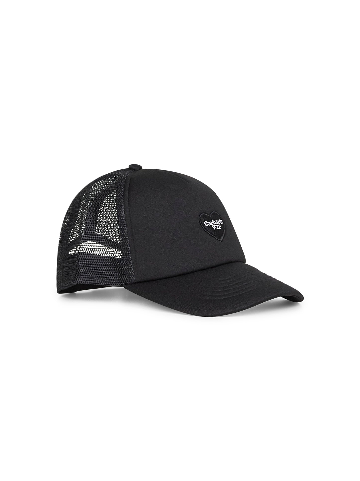 Black Heart Patch Trucker Cap